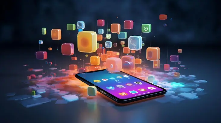 Apps showing floating outlisde phone